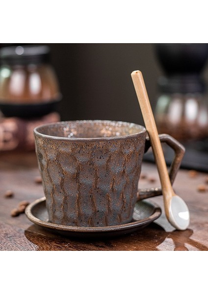 330 ml Seramik Kahve Fincanı - Kahverengi (Yurt Dışından)