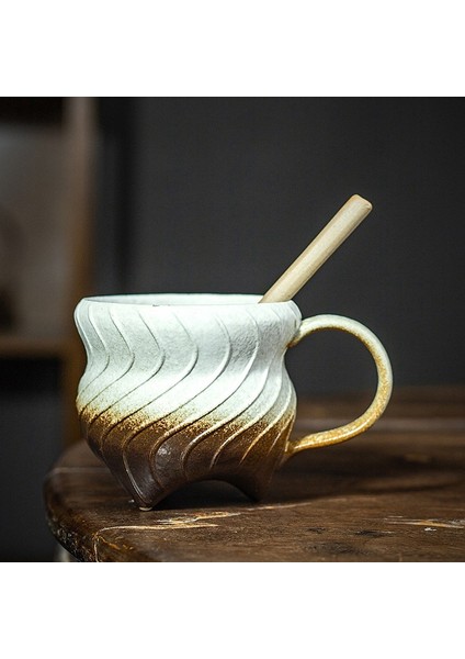 270 ml Seramik Kahve Fincanı - Gri (Yurt Dışından)