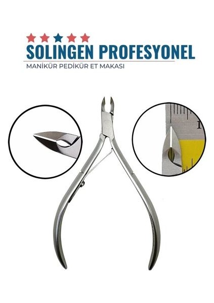 6 Adet Manikür Pedikür Tırnak Et Pensi Solingen Profesyonel