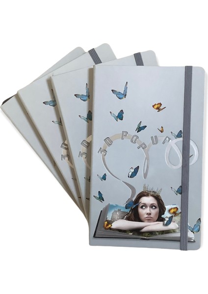 Acar Arwey Creative 3D Pop Up 13*21CM 124 Sayfa; Çizgisiz Defter