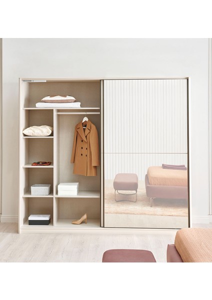 Milena 2 Kapaklı Sürgü Dolap 210CM fiyatları