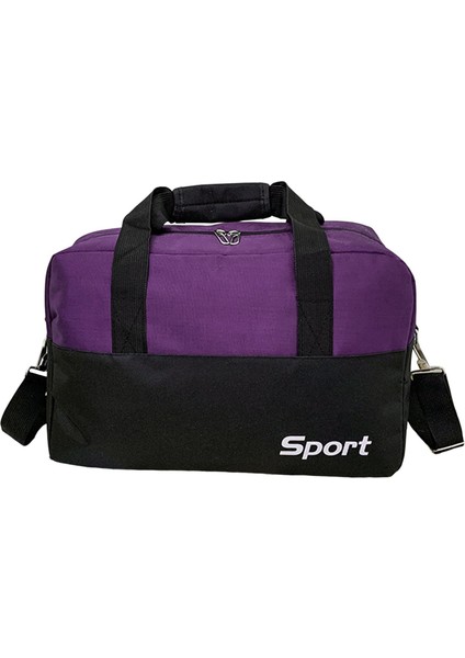 Kadın Spor Çanta Naylon Dayanıklı Egzersiz Sporları Violet Için Bir Gecelik Haftalık Çantası (Yurt Dışından)