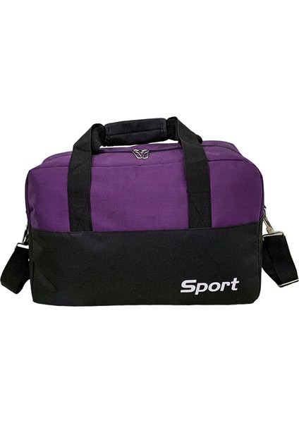 Kadın Spor Çanta Naylon Dayanıklı Egzersiz Sporları Violet Için Bir Gecelik Haftalık Çantası (Yurt Dışından)