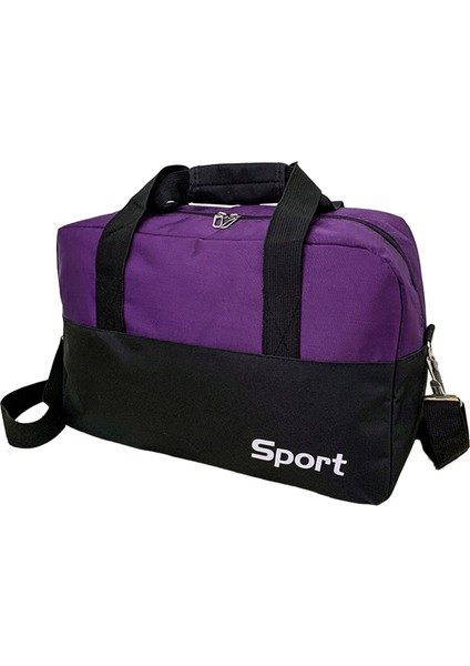 Kadın Spor Çanta Naylon Dayanıklı Egzersiz Sporları Violet Için Bir Gecelik Haftalık Çantası (Yurt Dışından)