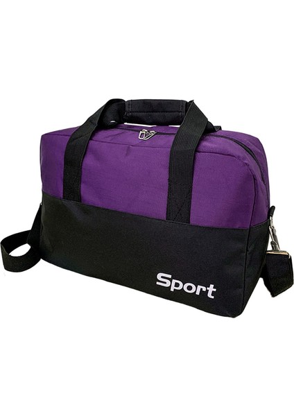 Kadın Spor Çanta Naylon Dayanıklı Egzersiz Sporları Violet Için Bir Gecelik Haftalık Çantası (Yurt Dışından)