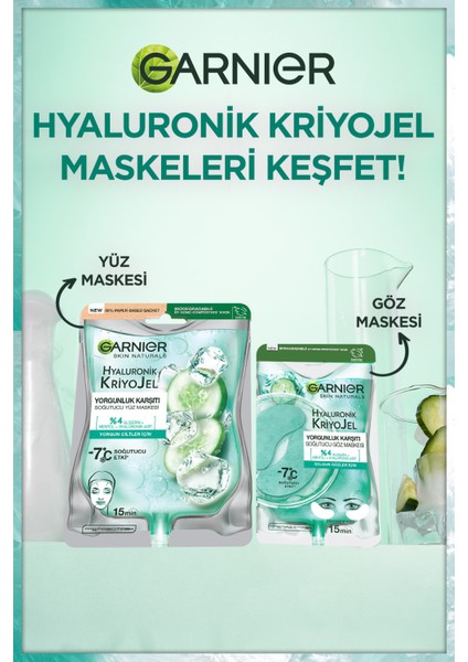 Hyaluronik Kriyojel Yorgunluk Karşıtı Soğutucu Yüz Maskesi