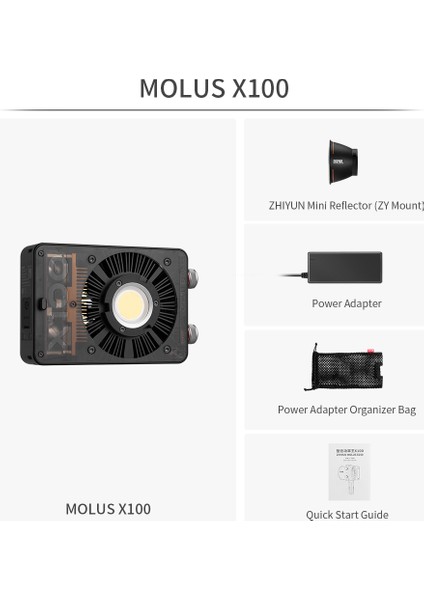 Molus X100 100W Taşınabilir Işık