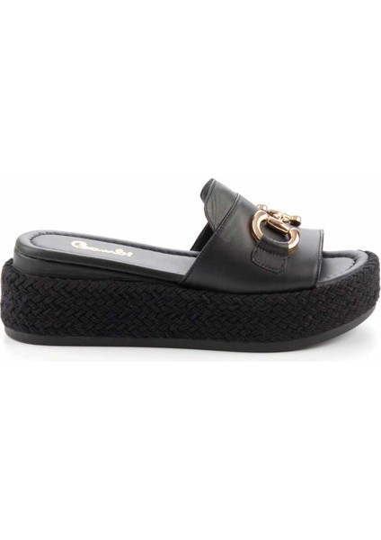 Siyah Leather Kadın Terlik K04177064403 fiyatları