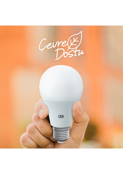 10'lu LED Ampul 5W Sarı Işık E27 (3000K 220-240V)