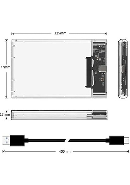 4389 2.5inç Sata Type-C USB 3.1 Hard Disk Kutusu fırsatları