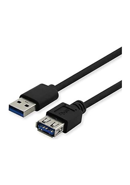 4531 USB Dişi Erkek Uzatma Kablosu 3 Metre, Siyah indirimleri