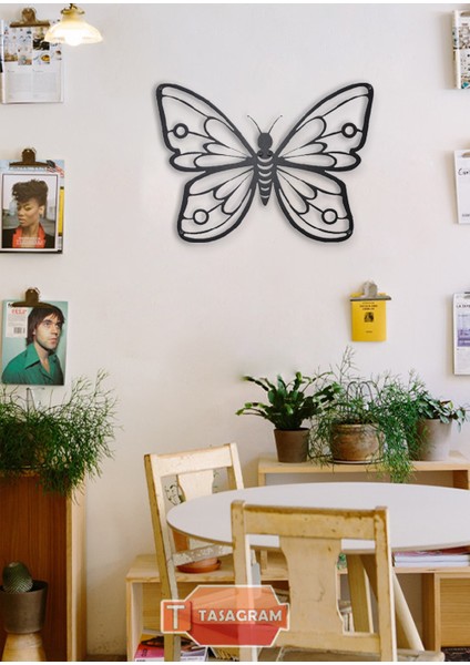 Butterfly Lazer Kesim Metal Tablo