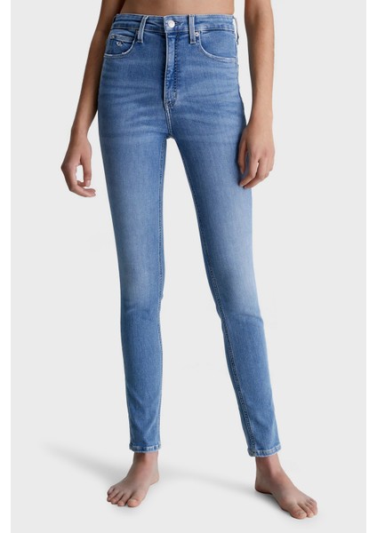 Pamuklu Yüksek Bel Dar Paça Skinny Fit Jeans J20J2206261A4 Bayan Kot Pantolon J20J220626 1A4