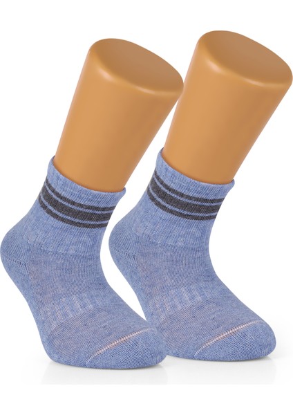 4 Çift Pamuklu Erkek Bebek Çocuk Çizgili Soket Çorap modelleri
