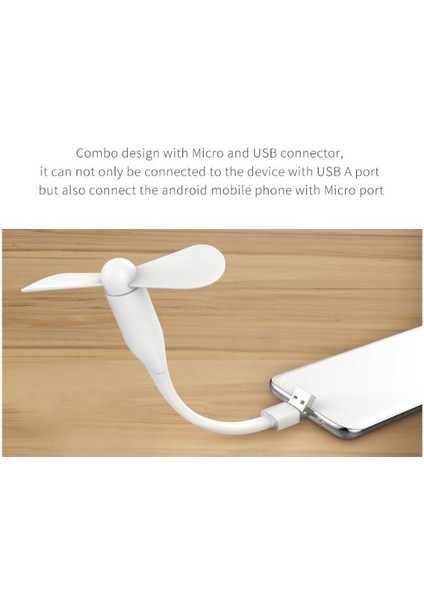 Space Pratik Taşınabilir Mini USB Fan & Masa Lambası