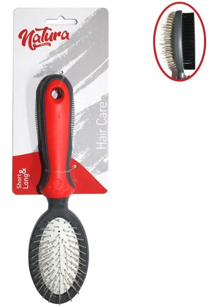 Çift Tarafı Kedi Köpek Oval Fırça Small