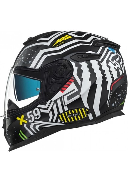 Nexx SX.100 Enıgma Beyaz-Gri Kask