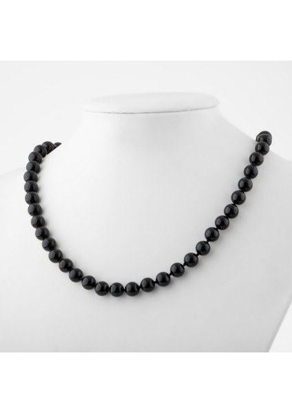 Golden Obsidyen 8 mm Düğümlü Doğal Taş Kolye fiyatları