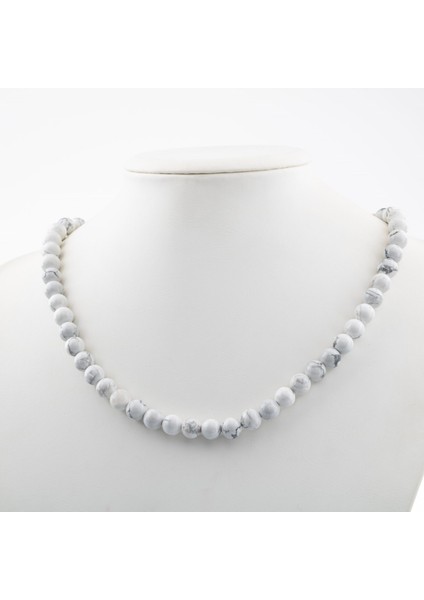 Havlit 8 mm Dizi Doğal Taş Kolye