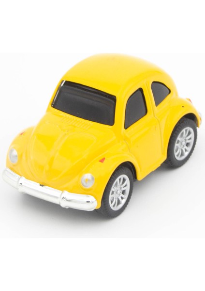 Nostaljik Metal Çek Bırak Araba Mini Sarı Otomobil