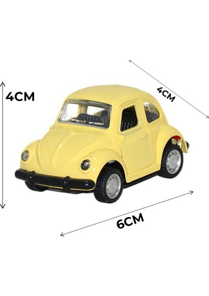 Nostaljik Metal Çek Bırak Araba Mini Sarı Otomobil modelleri