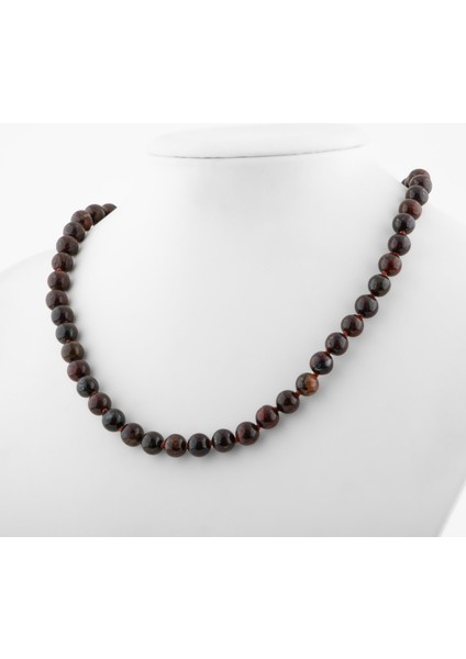 Dragon Jasper 8 mm Düğümlü Doğal Taş Kolye fiyatları