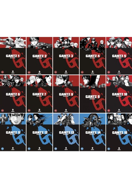 Gantz 15 Cilt Manga Seti Full - Hiroya Oku