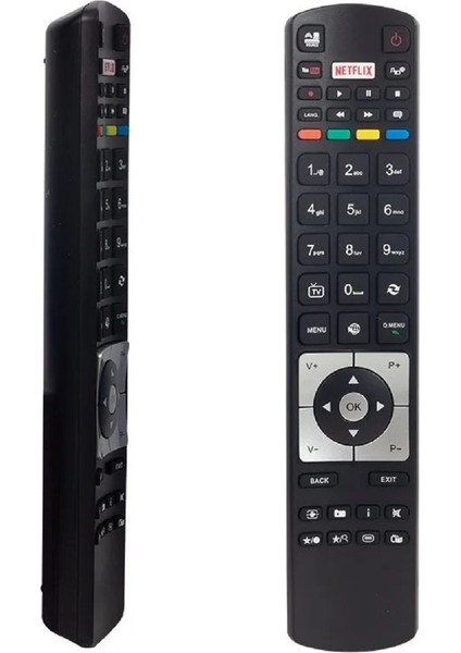 Telefunken RC5118 49TF6520 43TU6060 43TF6520 49TF6520 43TU6060 Uyumlu Netflix Smart LED Tv Kumandası Vestel Hi-Level Finlux Seg Nexon Regal Uyumlu Kalın Tip