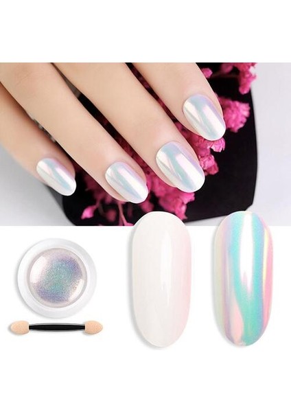 İnci Tozu Protez Nail Art Oje Desen