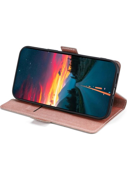 Honor 80 Pro 5g Damla Geçirmez Pu Deri Stand Kart Tutucu Telefon Kılıfı Tpu Iç Kabuk Çift Manyetik Tüye Koruyucu Kapak (Yurt Dışından)