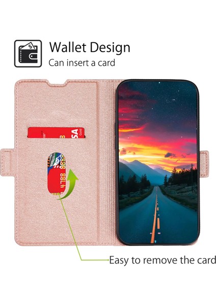 Honor 80 Pro 5g Damla Geçirmez Pu Deri Stand Kart Tutucu Telefon Kılıfı Tpu Iç Kabuk Çift Manyetik Tüye Koruyucu Kapak (Yurt Dışından)