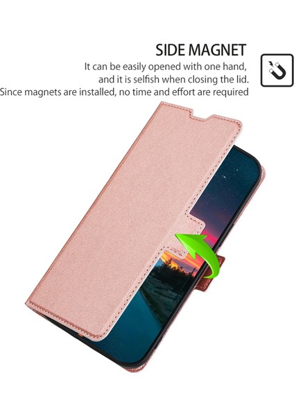 Honor 80 Pro 5g Damla Geçirmez Pu Deri Stand Kart Tutucu Telefon Kılıfı Tpu Iç Kabuk Çift Manyetik Tüye Koruyucu Kapak (Yurt Dışından)