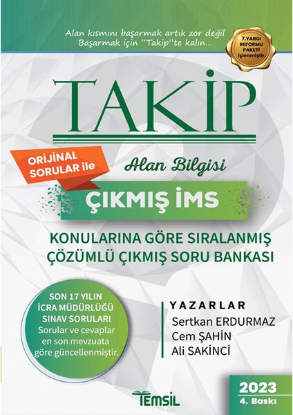 Takip Icra Müdürlüğü Çıkmış Soru Bankası