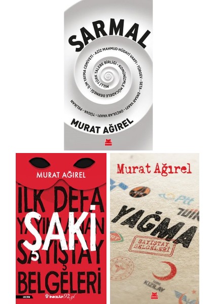 3 Kitap Set - Sarmal - Şaki - Yağma - Murat Ağırel