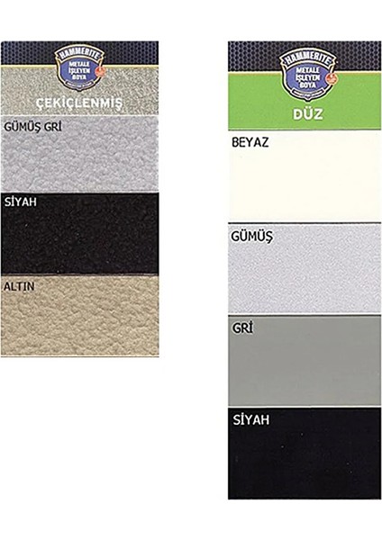 Hammerite Direkt Pas Üstü Çekiçlenmiş Metal Boyası Gümüş Gri 2.5 Lt