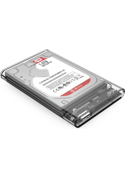 Orıco USB 3.0 Micro B Şeffaf 2.5” Inch Sata SSD Hard Disk Kutusu