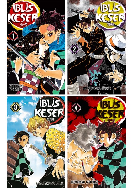 İblis Keser 1-2-3-4. Ciltler Manga Seti