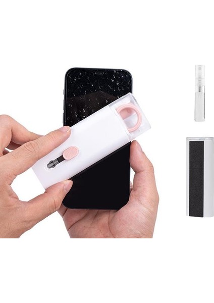 Kutulu Profesyonel 7 Parça Telefon Kulaklık Klavye Temizleme Seti Ekran Temizleme Seti