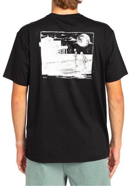 Night Ride Ss Erkek Siyah T-Shirt EBYZT00108-BLK fırsatları