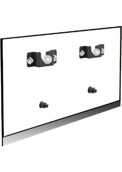 Universal Tüm Markalara Uyumlu 12" Inç Inch 80" Inç Inch Arası Uyumlu LCD LED Tv Monitör Askı Aparatı Universal Epoksi Kaplamalı Karbon Çelik Metal - Dübel + Vida fiyatları