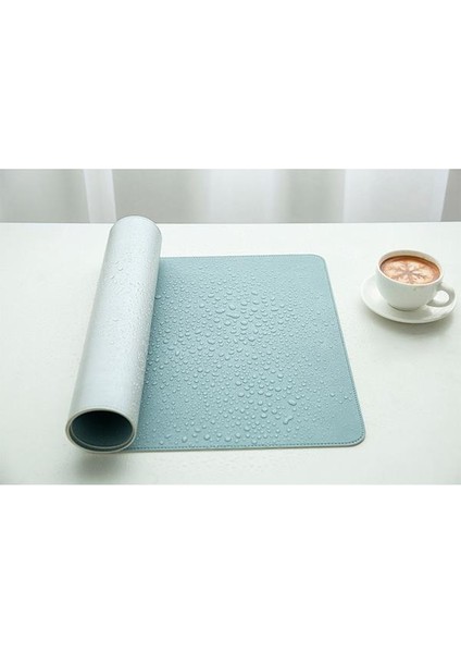 80*40CM Deri Su Geçirmez Mouse Pad, Kaymaz Tabanlı, Pürüzsüz Yüzeyli, Masa Üstü Düzenleyici Mat
