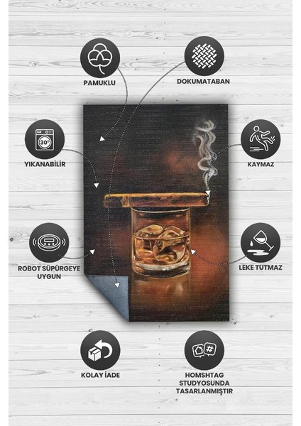 Zenginlik Dokuma Tabanlı Yıkanabilir Dekoratif Halı