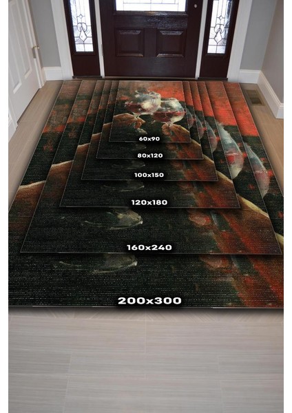 Kadeh Sanatı Dokuma Tabanlı Yıkanabilir Dekoratif Halı indirimleri