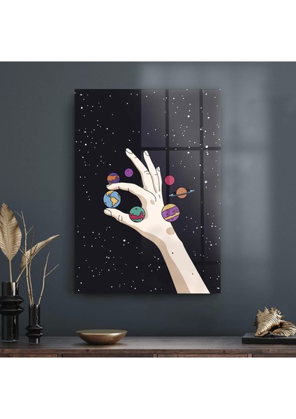 Cam Tablo Hand And Planets