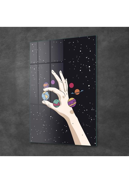 Cam Tablo Hand And Planets