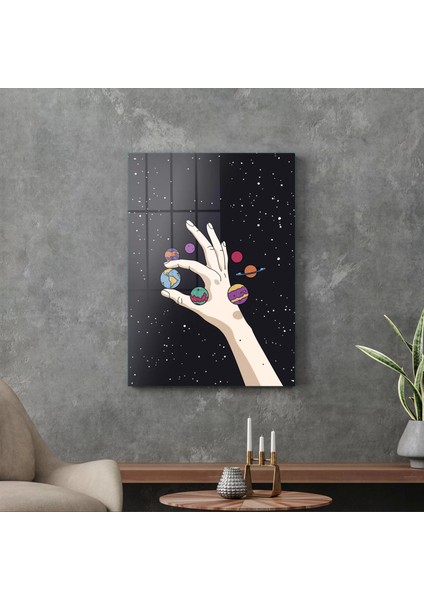 Cam Tablo Hand And Planets