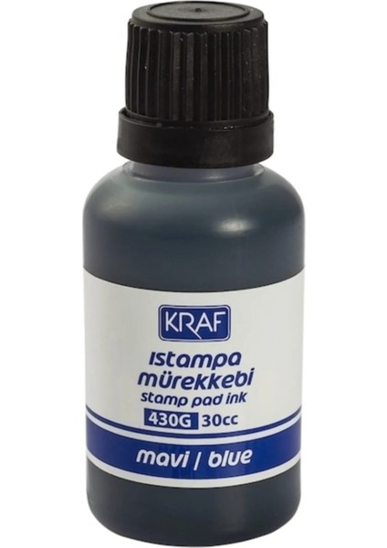 20 Adet Istampa Mürekkebi 30 cc Kaşe Mürekkebi Mavi