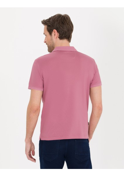 Pierre Cardin Erkek Pembe Slim Fit Polo Yaka Merserize Tişört 50262665-VR026