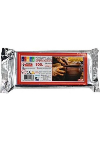 10 Adet Hava ile Kuruyan Seramik Kil Hamuru 500 gr Kahverengi modelleri