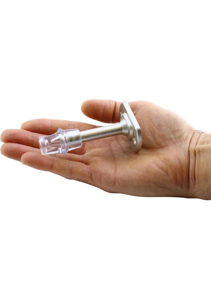 Kapı Kolu Stoperi Tamponu Durdurucusu Tutucu Tutacağı Plastik Saten 8 Cm Kapı Stopu Silikonlu 5 Adet